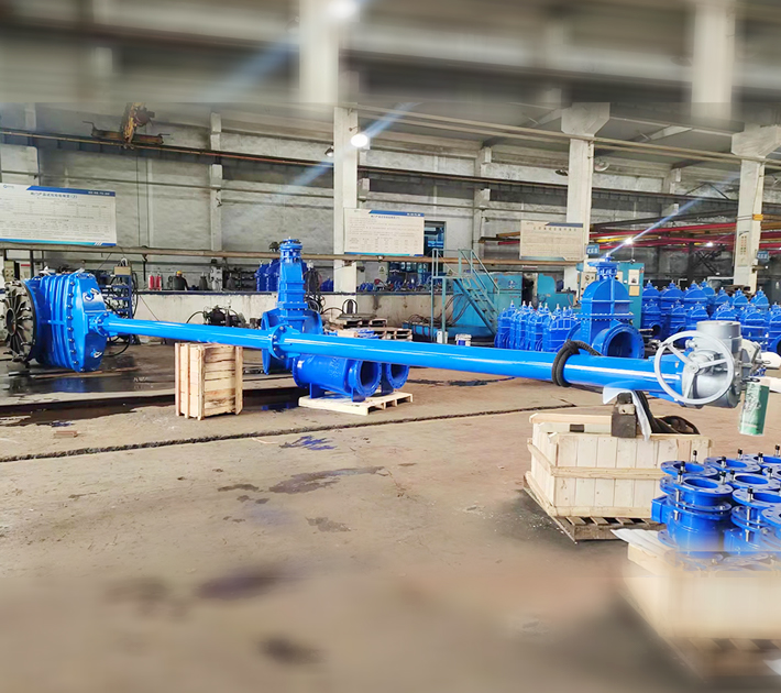 DN1000 Extension stem double flange soft seal gate valve