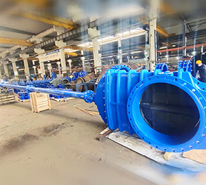 DN1000 Extension stem double flange soft seal gate valve